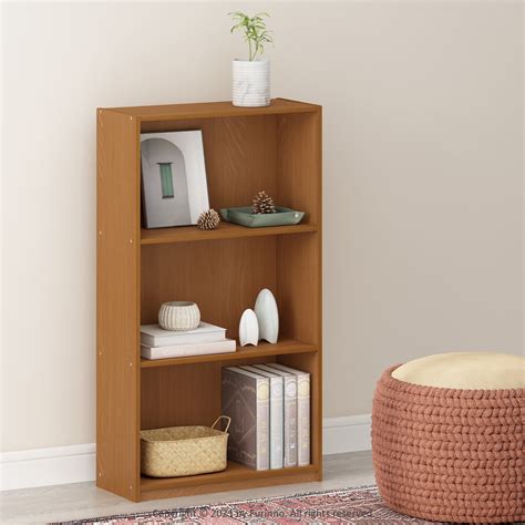 furinno bookshelf|3 tier open bookshelf.